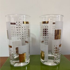 Mid century modern cocktail glasses